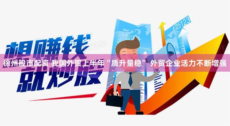 徐州股市配资 我国外贸上半年“质升量稳” 外贸企业活力不断增强